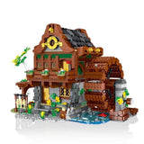 Afobrick Mork Model 033005 MEDIEVAL WATERMILL, view 3