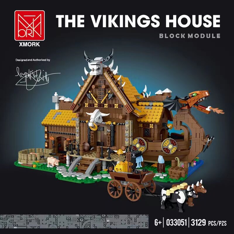 Afobrick Mork Model 033051 The Vikings House