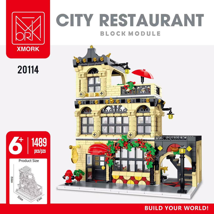 Afobrick Mork Model 20114 City Restaurant Block Module