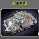 Afobrick Mould king 20034 Pershing Tank, view 5