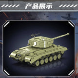 Afobrick Mould King 20035 M26 Pershing Tank, view 2