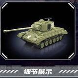 Afobrick Mould King 20035 M26 Pershing Tank, view 3