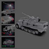 Afobrick Mould King 20048 German 3.7mm Flak Half-track Vehicle, view 2