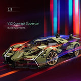 Afobrick MOYU BLOCK MY88001 Lamborghini Lambo V12 2527pcs, view 2