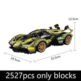 Afobrick MOYU BLOCK MY88001 Lamborghini Lambo V12 2527pcs, view 5