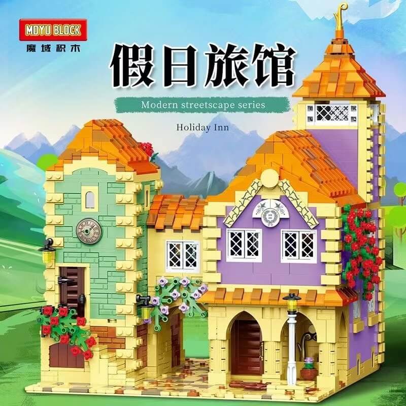 Afobrick MOYU BLOCK MY82001 Holiday Inn Houses in Barqa 2948pcs
