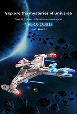 Afobrick MOYU BLOCK Spacecraft：N.S.S Enturprise Tlhincan Cruiser, view 3
