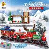 Afobrick PANLOS 613005 Christmas Train Station, view 6
