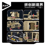 Afobrick Panlos 628013 JLTV Humvee off-road vehicle armored vehicle, view 3