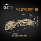 Afobrick Panlos 628015 M1070 Oshkosh Tank Transporter, view 2