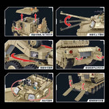 Afobrick Panlos 628015 M1070 Oshkosh Tank Transporter, view 3