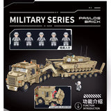 Afobrick Panlos 628015 M1070 Oshkosh Tank Transporter, view 4