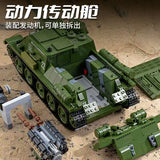 Afobrick Panlos 632022 SU-100 Tank, view 6