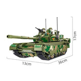 Afobrick PANLOS 99A Main Battle Tank 1291PCS, view 3