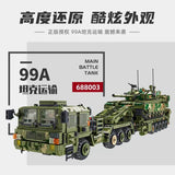 Afobrick PANLOS 688003 99A Tank Transportation 2784PCS, view 4
