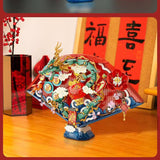 Afobrick Pantasy 18010 New Year Dragon Three-dimensional Fan, view 6