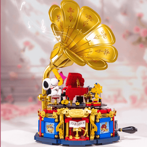 Afobrick Pantasy Snoopy Party Phonograph