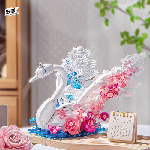 Afobrick PLEYERID Valentine's Day Two-color Swan