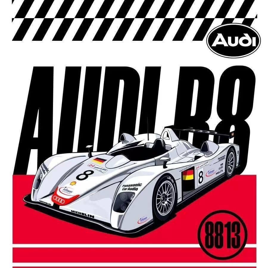 Afobrick Power Block PB8813 Audi Le Mans Winning Car No. 8