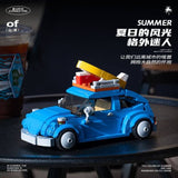 Afobrick Power Block Summer Time Series Container Model Car, view 3
