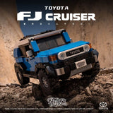 Afobrick Power Block Toyota Land Cruiser FJ40 off-road Container Model Car, view 2