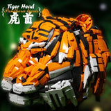 Afobrick QIZHILE 103000 Tiger Head, view 5