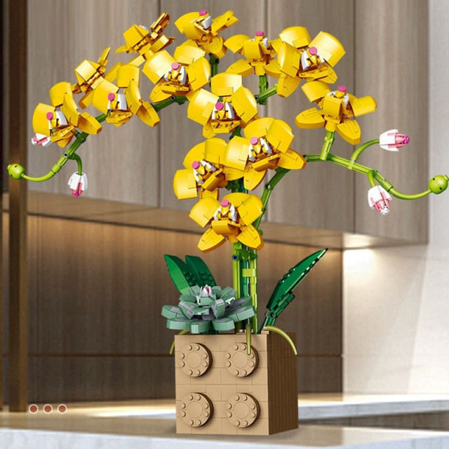 Afobrick QIZHILE 90024 Bouquet Flowers