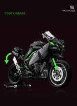 Afobrick QIZHILE Kawasaki H2R carbon fiber, view 5