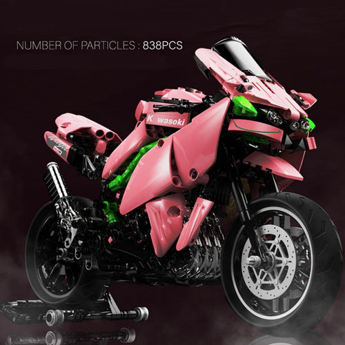 Afobrick QIZHILE Kawasaki H2R pink