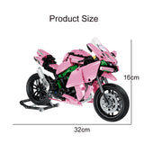 Afobrick QIZHILE Kawasaki H2R pink, view 5