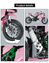 Afobrick QIZHILE Kawasaki H2R pink, view 6