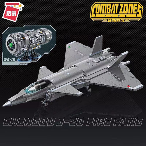 Afobrick QMAN 23011 J-20 Fighter Aircraft