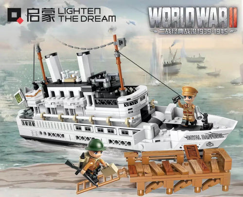 Afobrick QMAN WW2 Dunkirk Evacuation Ship