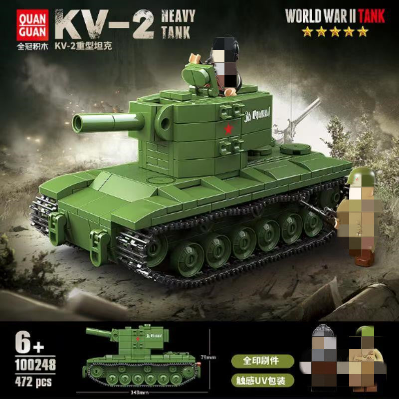 Afobrick QUANGUAN 100248 MINI KV-2 Heavy Tank