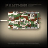 Afobrick QUANGUAN 100252 Panzerkampfwagen V Panther Ausfuhrung G, view 4
