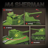 Afobrick QUANGUAN 100272 M4 SHERMAN MEDIUM TANK, view 3