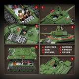Afobrick QUANGUAN 100276 T34/76 Medium Tank Model 1941, view 6