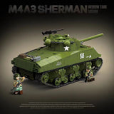 Afobrick Quanguan 100277 M4A3 Sherman Medium Tank 105mm, view 2