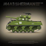 Afobrick Quanguan 100277 M4A3 Sherman Medium Tank 105mm, view 4