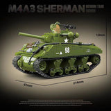 Afobrick Quanguan 100277 M4A3 Sherman Medium Tank 105mm, view 6