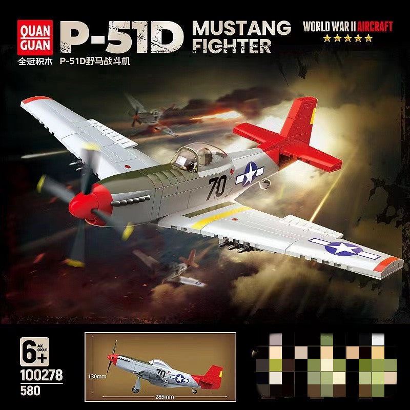Afobrick QUANGUAN 100278 P-51D Mustang