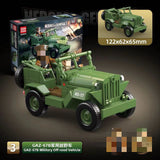 Afobrick QUANGUAN 100284 Heroes and Generals Vehicles Military Scenery 4 in 1, view 5