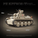 Afobrick Quanguan 100285 PZ KPFW38(T) AUSF.F Light Tank, view 2
