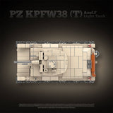 Afobrick Quanguan 100285 PZ KPFW38(T) AUSF.F Light Tank, view 5