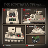 Afobrick Quanguan 100285 PZ KPFW38(T) AUSF.F Light Tank, view 6