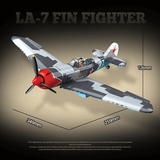 Afobrick QUANGUAN 100286 LA-7 FIN Fighter, view 2