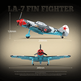 Afobrick QUANGUAN 100286 LA-7 FIN Fighter, view 5