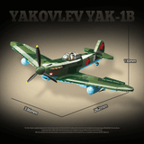 Afobrick Quanguan 100287 YAKOVLEV YAK-1B Fighter, view 2