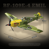 Afobrick QUANGUAN 100288 Messerschmitt Bf-109 E-4 Emil, view 3