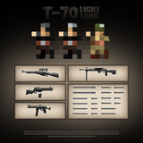 Afobrick QUANGUAN 100291 T-70 Light Tank, view 2